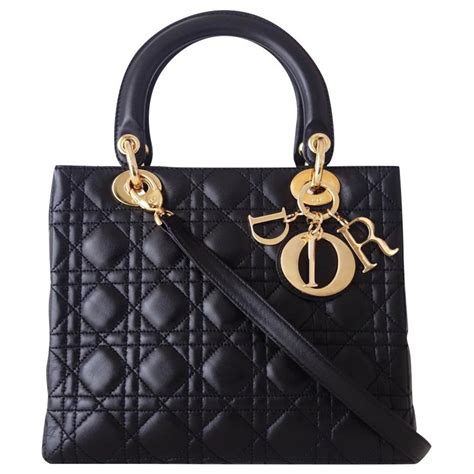 sac lady dior noir|lady diana dior bag.